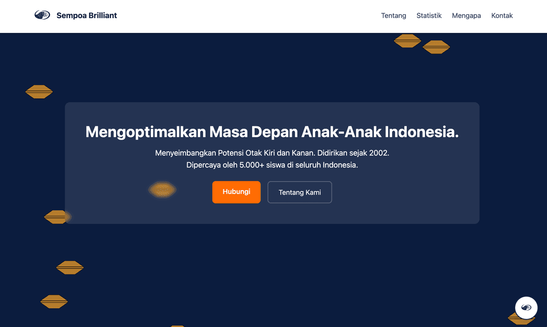 Sempoa Brilliant website powered by Wintansi